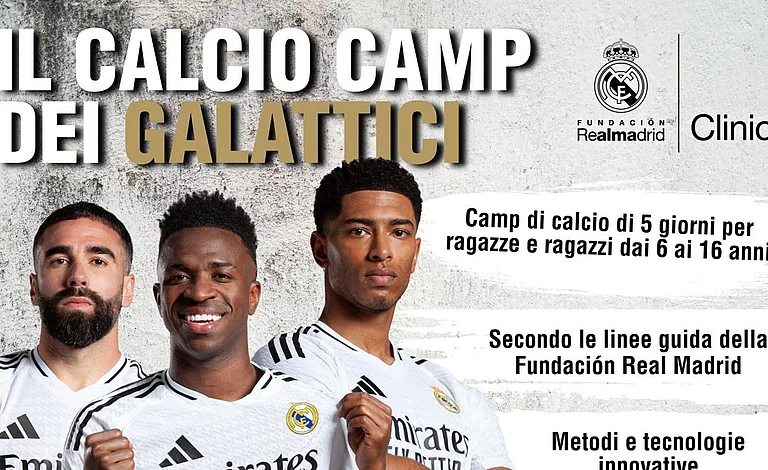 Il calcio camp dei Galattici vom 24. bis 28. August 2026